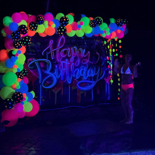 ⚡️Neon Glow Balloon Garland Kit ⚡️