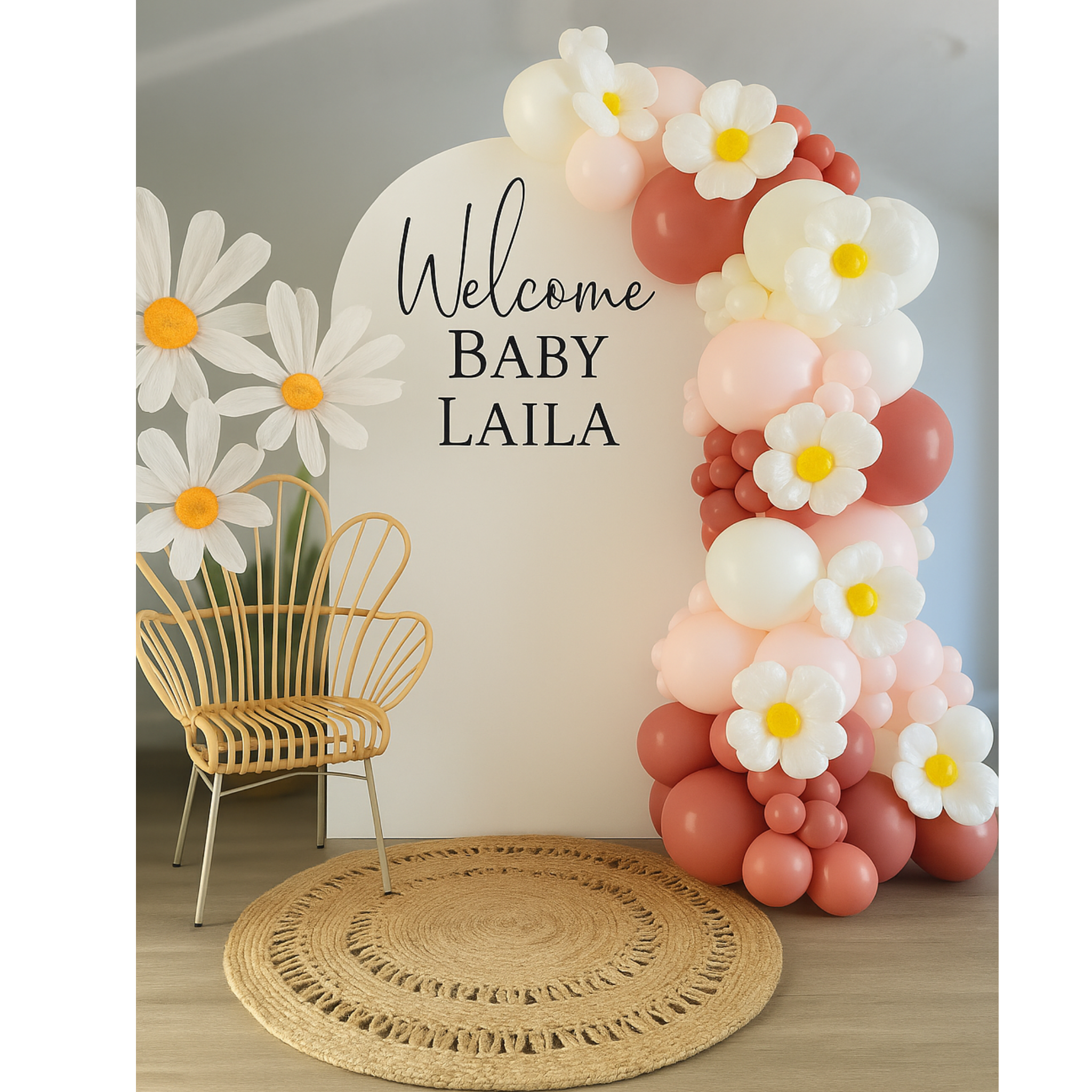 🌼 Daisy Shower Balloon Garland Bundle 🌼