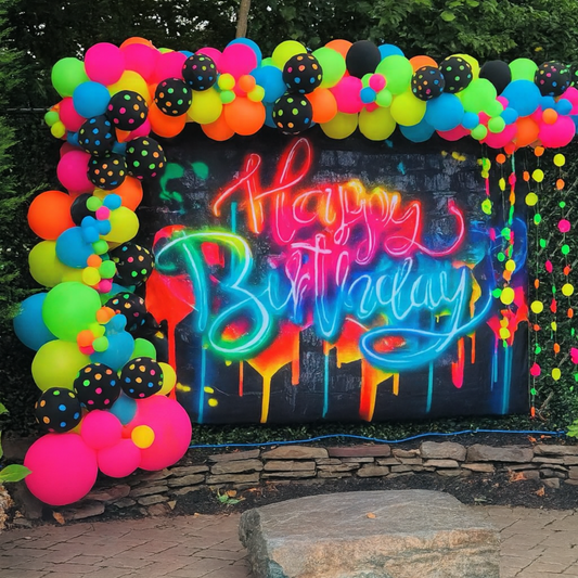 ⚡️Neon Glow Balloon Garland Kit ⚡️