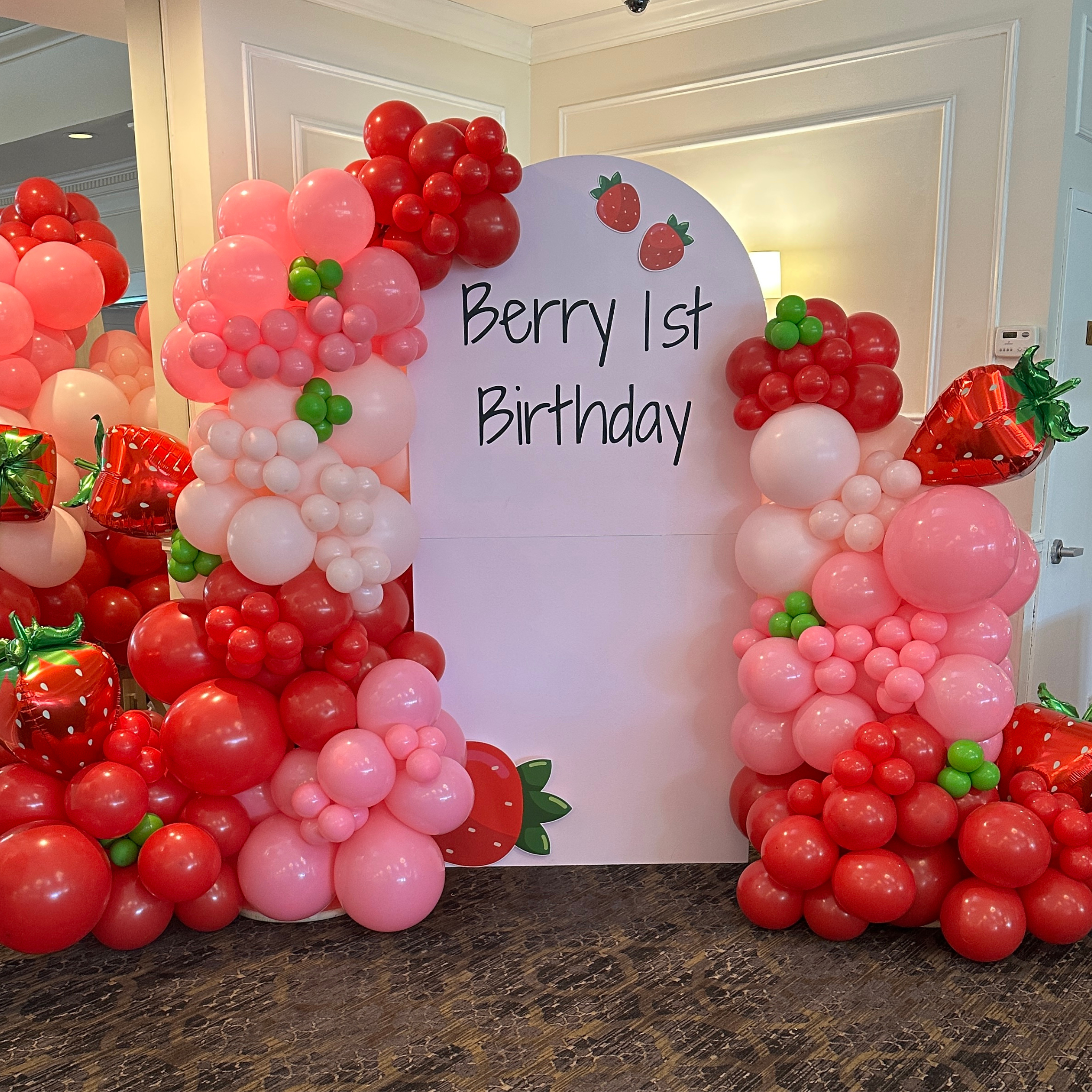 Strawberry Fields Balloon Garland Bundle 🍓 | Red, Pink, White & Lime Green